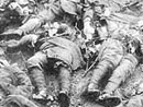 French corpses piled up in the Argonne.