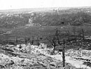 Destruction wrought on the Aisne countryside, 1917.