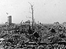 The destroyed village of Dixmude (Somme), 1916.